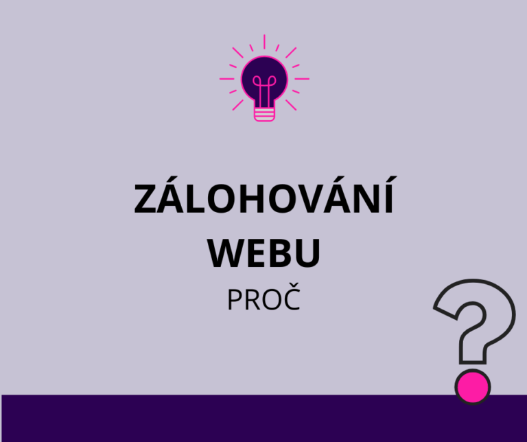 Proč zálohovat WordPress web