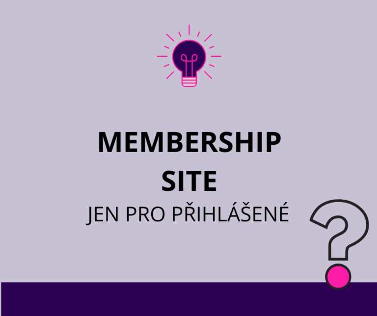 WordPress a stránky jen pro přihlášené (Membership site)