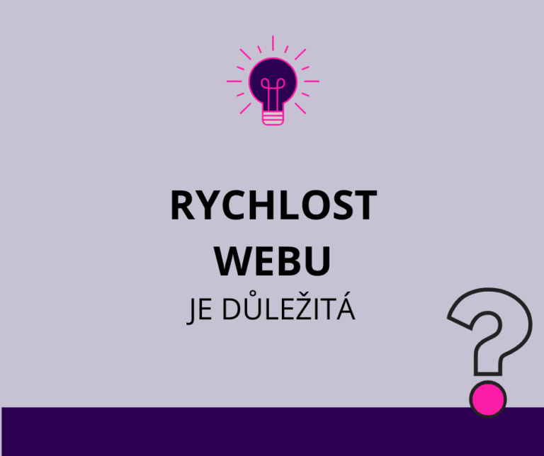 Rychlost webu je důležitá pro jeho úspěch