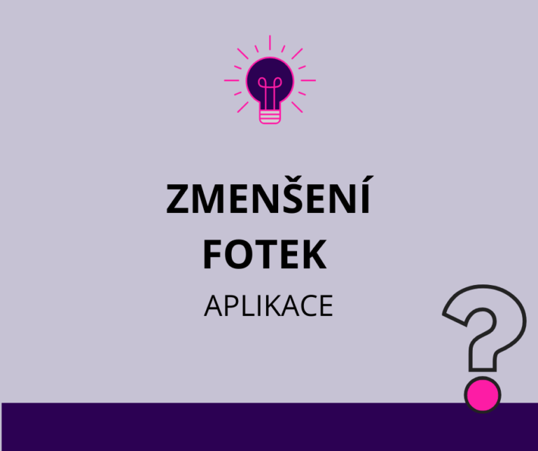Aplikace a programy na zmenšení fotek pro web