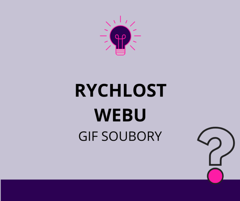 Rychlost webu a animovaný gif. Převod gif na mp4